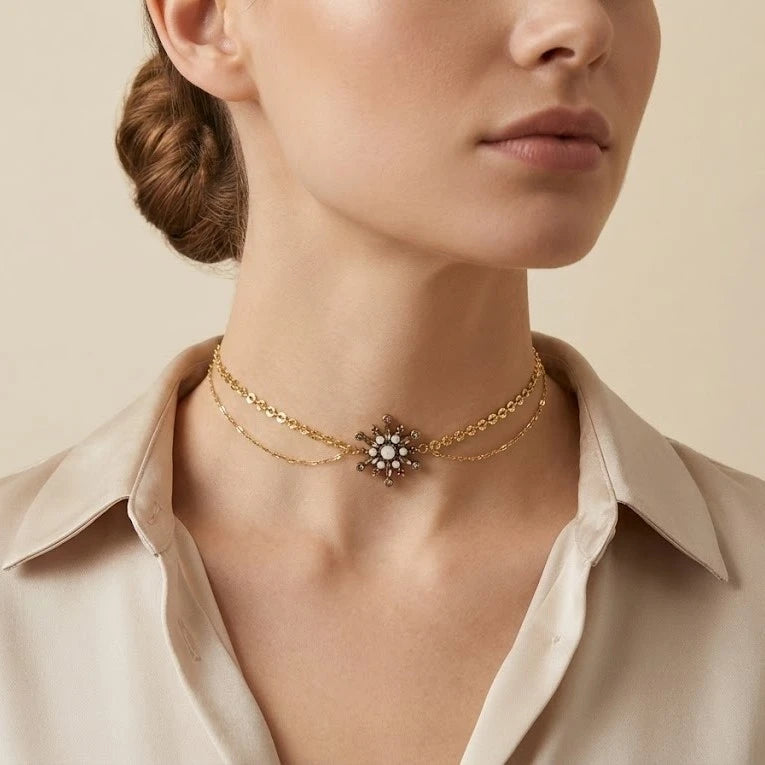 Choker Carmen White