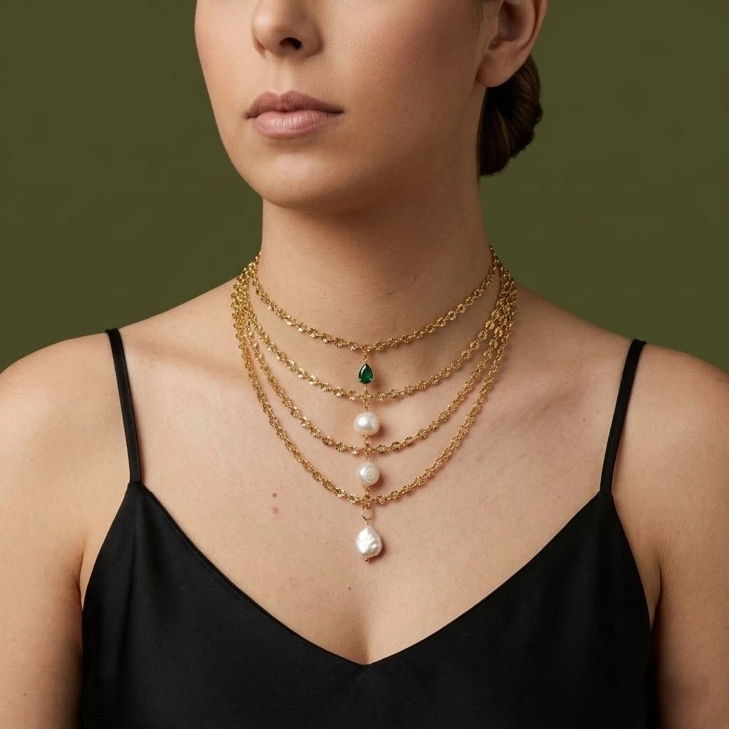 Choker Valentína Verde