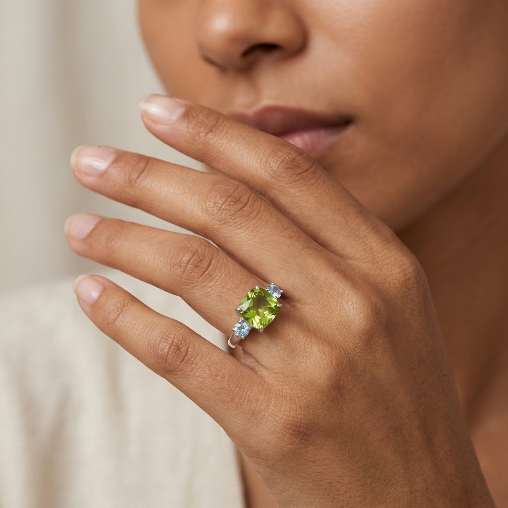 Anillo Duquesa Aguamarina