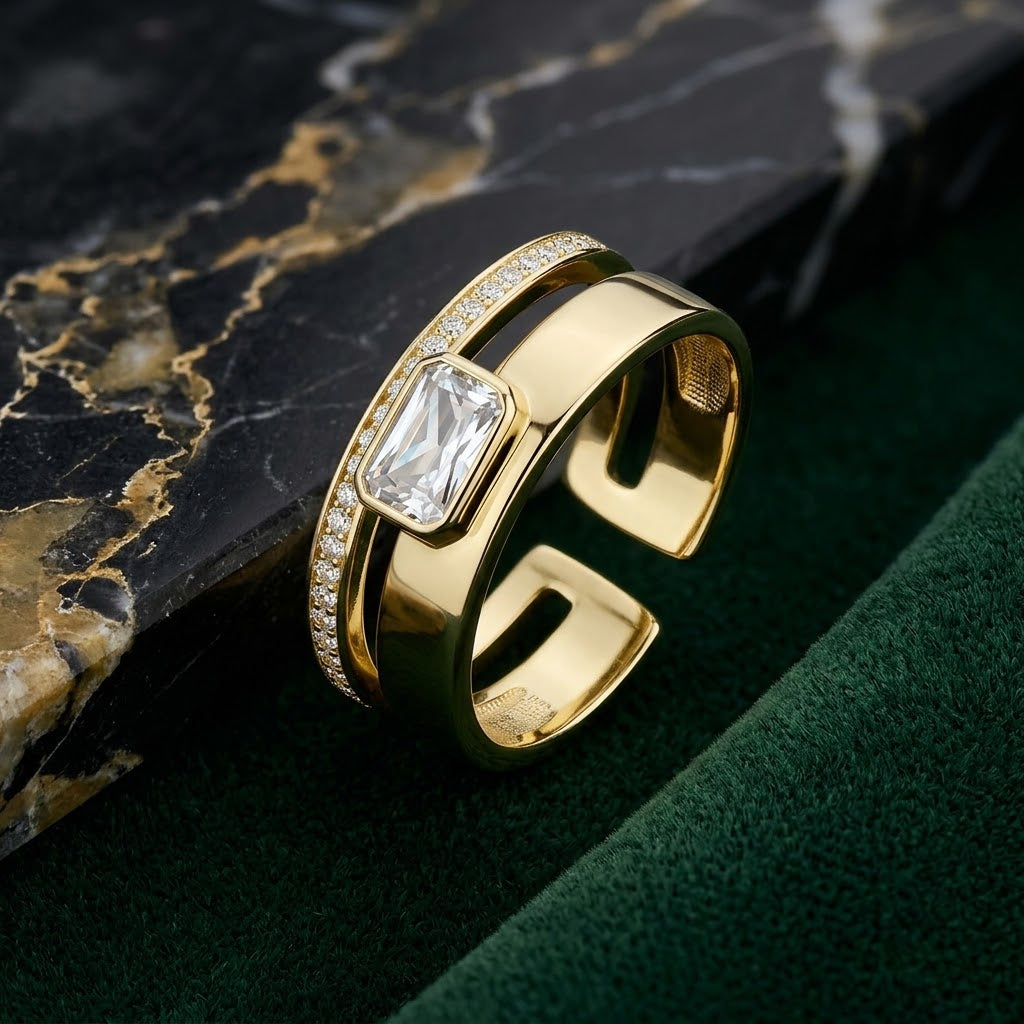 Anillo Valentina Cristal