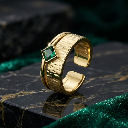 Anillo Valentina Esmeralda